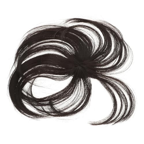 Ipetboom Pieza De Repuesto De Flequillo Postizos Tratamiento Capilar Adorno Para El Cabello Para La Caída Del Cabello Pelo En Forma De u Chinos Peluca De Pelo Viscosidad Micro Fibra Química