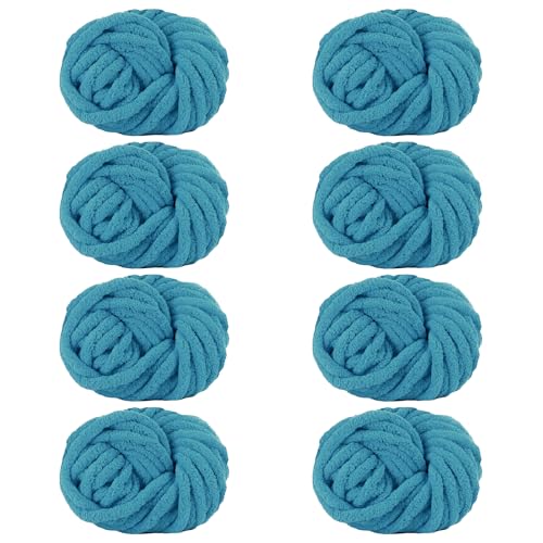 Maxee Dicke Wolle Garn 8 * 250 Stück, Sperrige Armstricken Wolle, Soft Arm Knitting, XXL Grobstrick Weiches Wollgarn, zum Häkeln für Decke, Perfekt zum Weben von Haustier Nest, Decken, Zierkissen