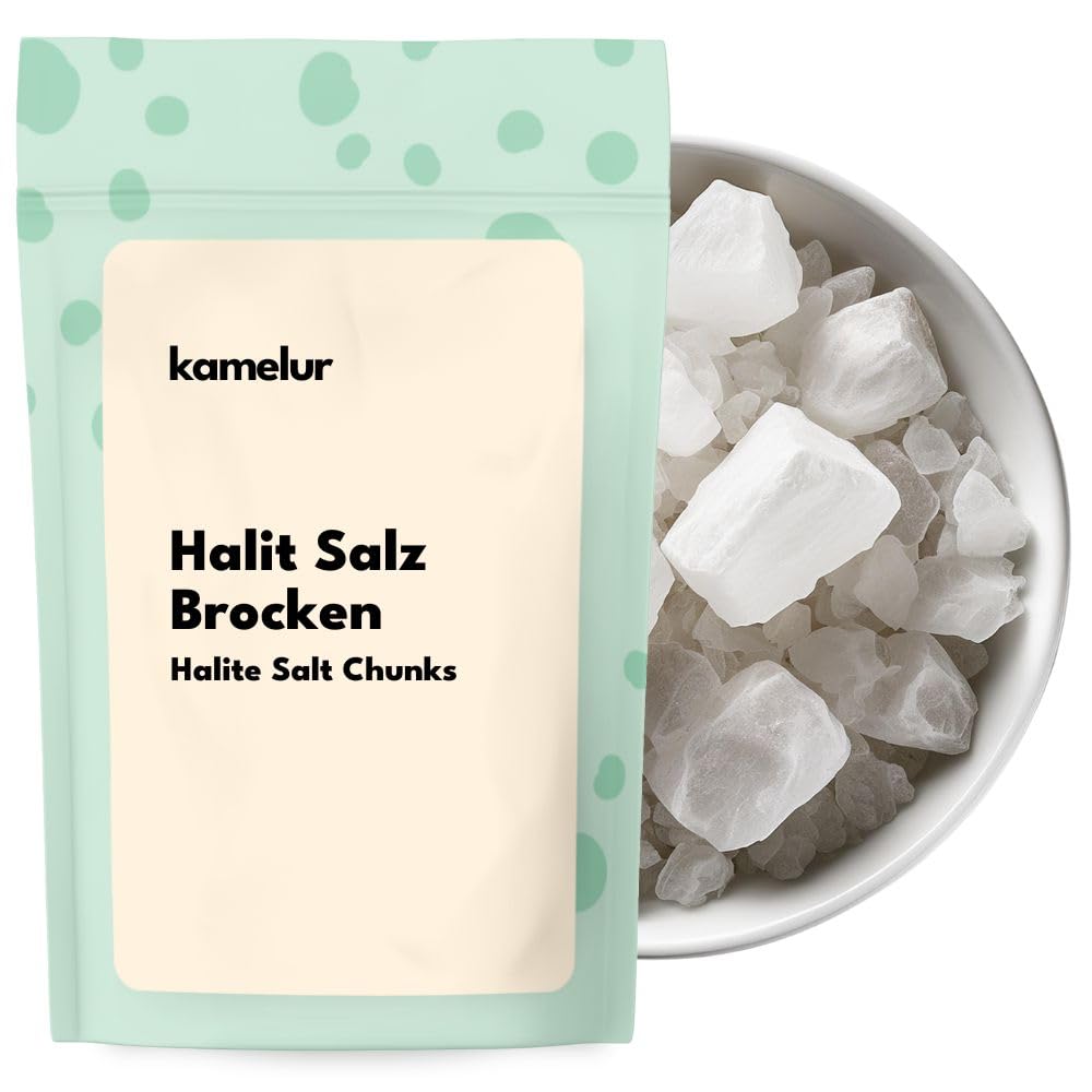 Kamelur Halit Salz Brocken 5kg- kubisches Halitsalz Brocken, Diamantenkristall