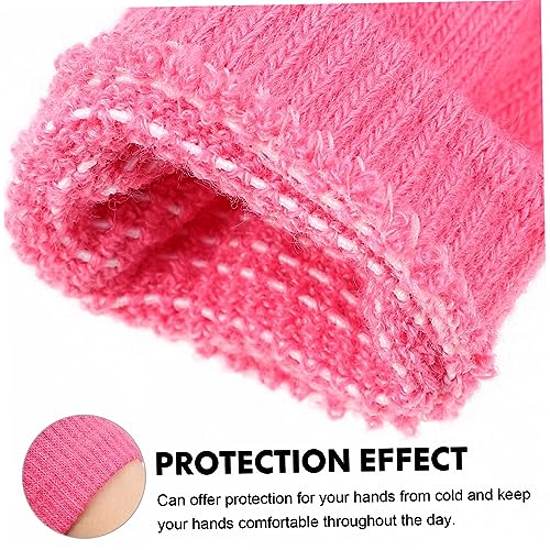 Kids Full Finger Gloves 24 Pairs Acrylic Knitted Winter Gloves for Children Warm Outdoor in Assorted Colors for Boys and Girls2