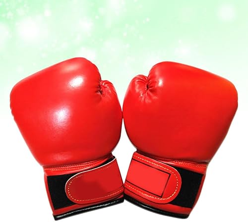 Miniatura 8 de Garneck Guantes de boxeo para niños, guantes de entrenamiento, guantes de entrenamiento Junior Punch PU cuero relleno de esponja para niños pequeños