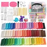 54 Farben Polymer Clay Set, Modelliermasse ofenhärtend, Modellierknete für Erwachsene, Knete Soft Set für Skulpturen, Schmuck, Dekoration, Kreatives DIY