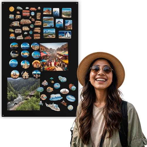 Anwicar Tableau Magnétique - Tableau Effaçable en Acier - Idéal pour Aimants et Notes - Tableau Noir Magnétique Mural - Compatible avec Marqueurs Craie -...