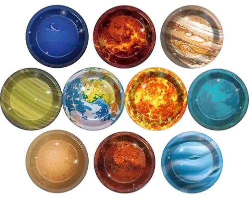 50Pcs Solar System Party Plates Outer Space Theme Party Supplies Galaxy Party Planet 7 Inch Dessert Paper Plates for Kids Space Solar System Planets Baby Shower Party Birthday Party Decorations
