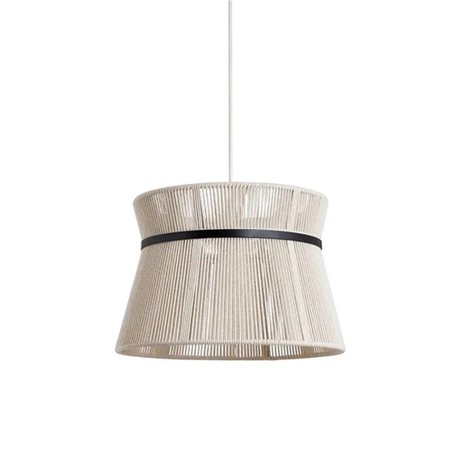LYMSXAZOU Nordic Rattan Pendant Light Restaurant Living Room Decoration Bedroom Chandelier Loft Hanging Lamp Lustre Fixture