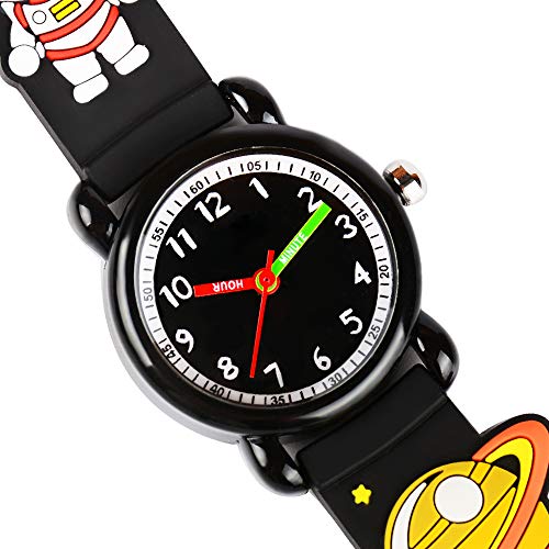 Image of Kids Watches for Boys Girls, 3D Cartoon Wrist Watch for Child Ages 3-8 | Cute Soft Silicone Watchband, Analog Dial, Daily Waterproof Durable, Birthday Christmas Ideal Gift for Little Child