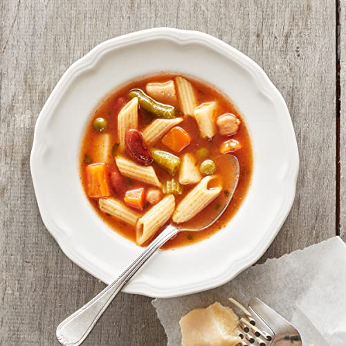 Image of Progresso Minestrone Soup, Vegetable Classics Canned Soup, 19 oz | Beans, penne rigate pasta & vegetables, No artificial flavors, Good source of fiber, Vegetarian