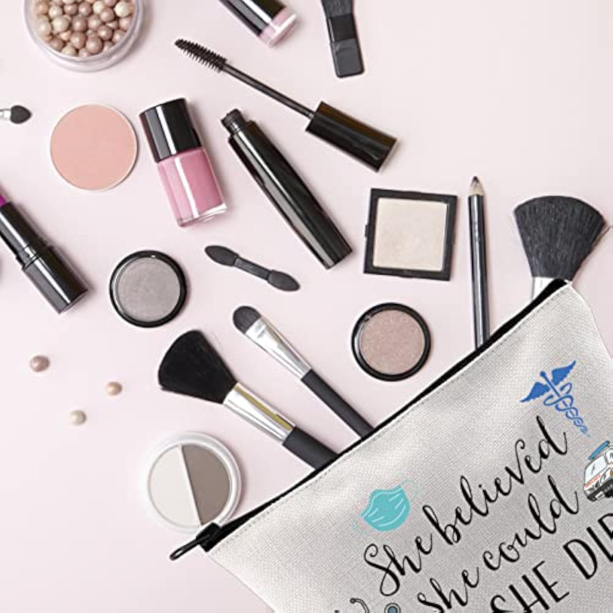 Inspirational EMT Makeup Bag Gift