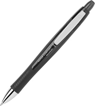 Office Depot Super Comfort Grip Retractable Ballpoint Pens, 1.0 mm, Medium Point, Black Ink, 12 pk, OD36101