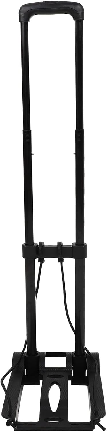 Uonlytech Foldable Compact Luggage Cart Lightweight Portable Hand Dolly with Smooth Double Hook for for Shopping Travel and Daily Use