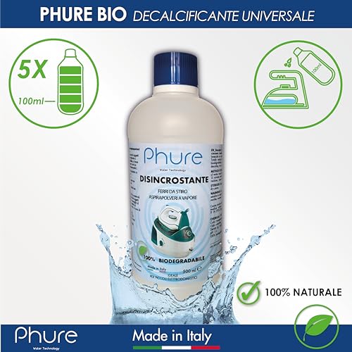 PHURE Bio Decalk - Descalcificador descalcificador concentrado universal para planchas y aspiradoras de vapor, para pequeños electrodomésticos, compatible con todas las marcas, biodegradable, 500 ml - imagen 5