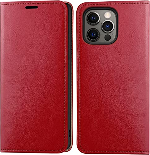 Étui portefeuille iPhone 14 Pro rouge idéal pour vos sorties