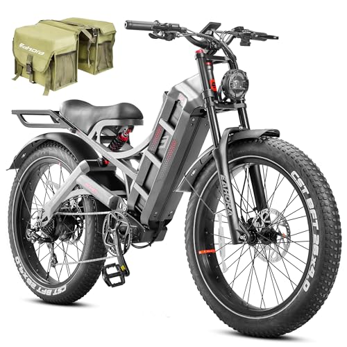 Image of 2026 eAhora Romeo Pro 3 /2 52-46 Mph Electric Bike for Adults, 6000W /4000W /2500W Dual Motor Ebike 60V 80Ah /52V 70Ah Battery 235+Miles Long Range, 26*4.0 inch /20*4.5 inch Fat Tire, Full Suspension, All Terrain