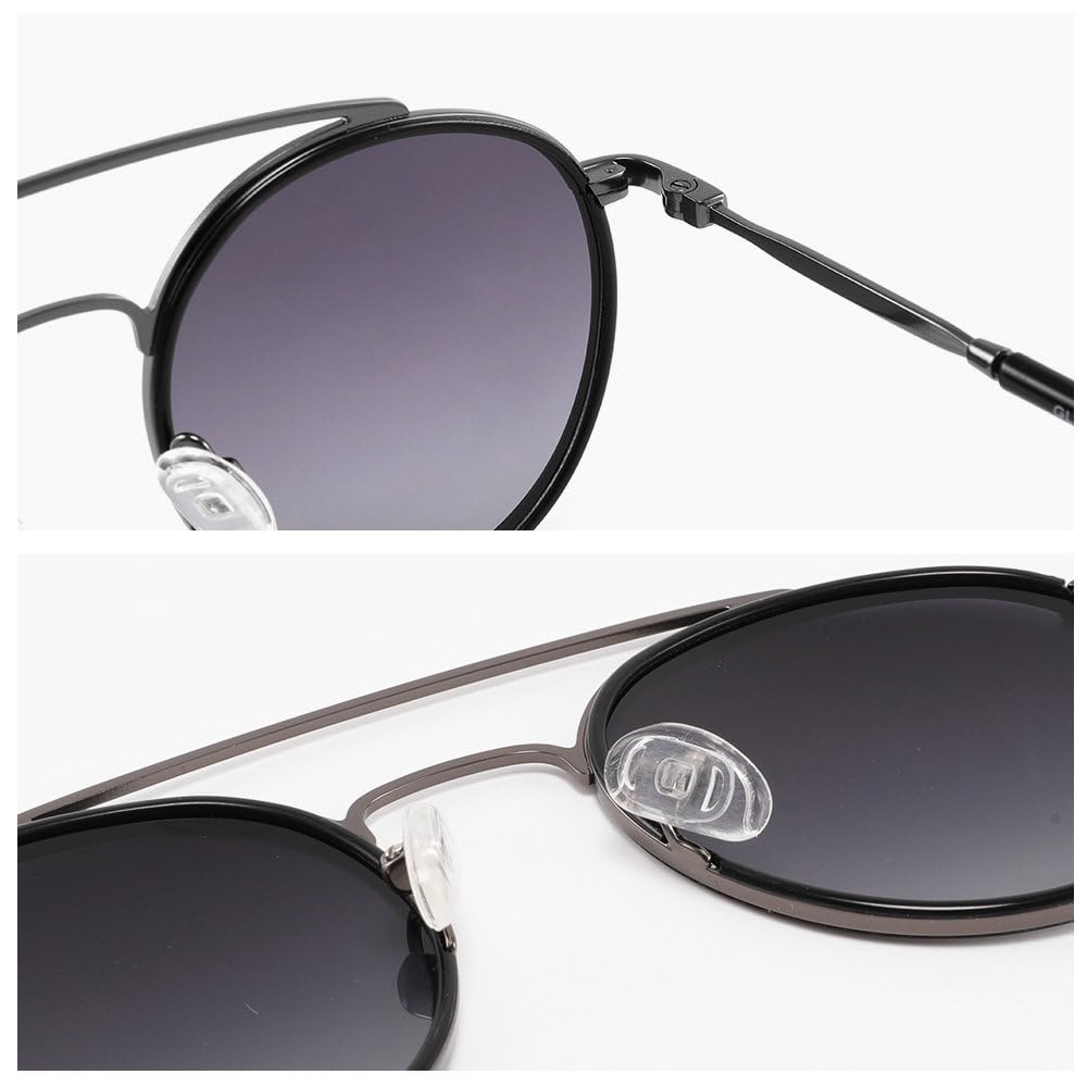 Runde Steampunk-Sonnenbrille im Vintage-Stil, für Herren und Damen, polarisiert, UV-Schutz, modisch, aus Metall, trendige Brillen