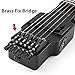 Batking Travel Guitar Electric, Headless Guitar 6 Strings One-piece Canada Maple Neck Through Body Design Brass Fix Bridge with Gigbag