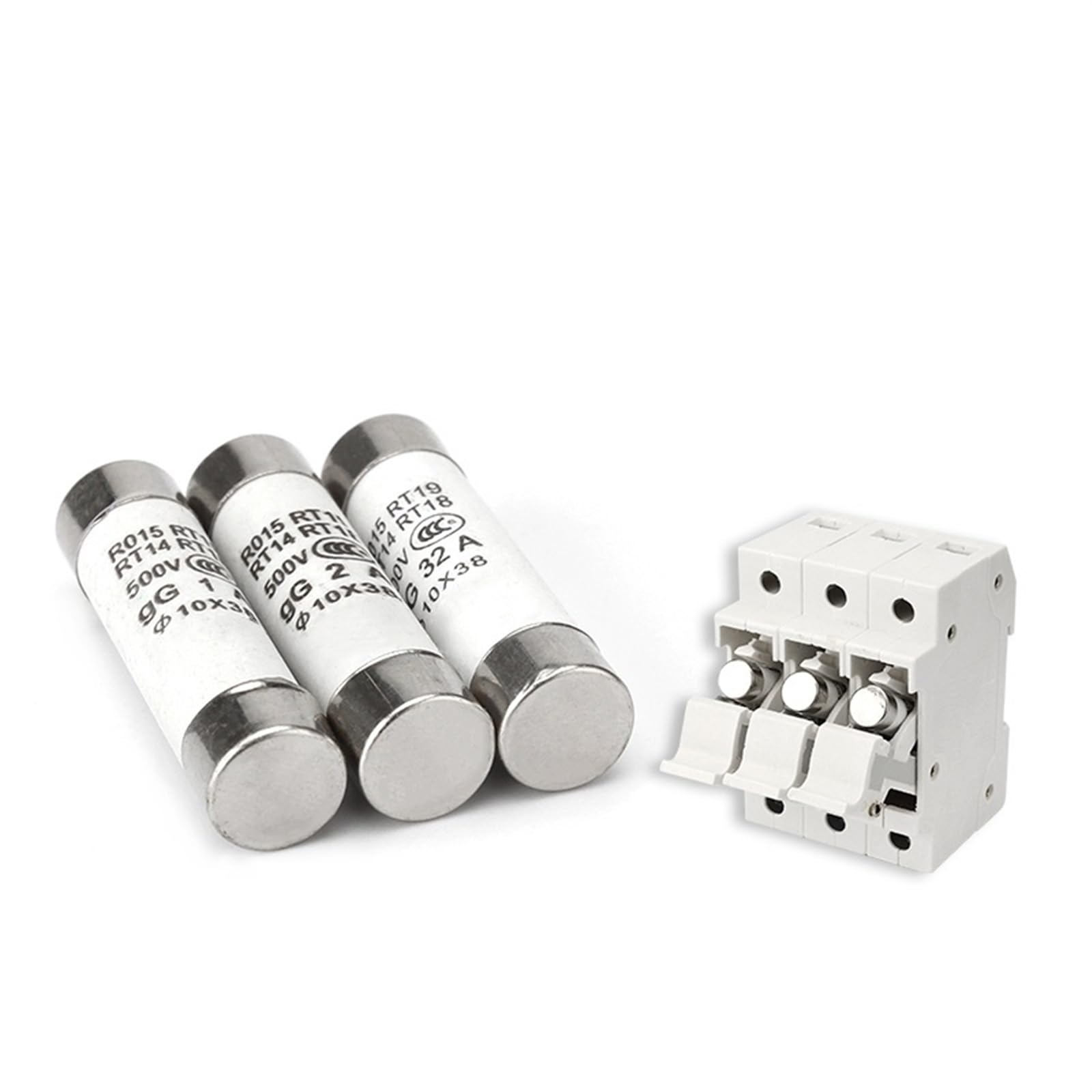 Fusible 10x38 action rapide 500V RO15 coupe-circuit haute performance en céramique