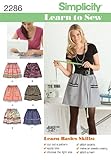 Simplicity Learn to Sew Pattern 2286 Misses Pull-On Skirt with Trim Variations Sizes 6-8-10-12-14-16-18