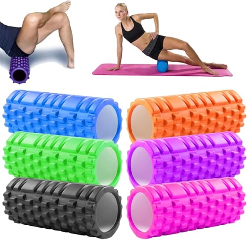 Foam Roller Deep Tissue Massage Trigger Point Muscles Therapy Physio Yoga Roll Muscle Massager Back Exercise Home Gym Fitness Legs, Calf, Pilates, Runners (Black) - Image 6