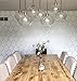 Serenity Allover Wall Stencil – Large Reusable Template for Painting Walls – Modern DIY Home Decor – Cutting Edge Stencils (Large)
