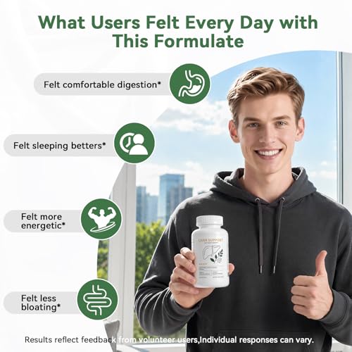 AskTaTa Liver Health Support Supplement, 5 Natural Herbal Blend for Daily Liver Care, 120 Capsules — view 5