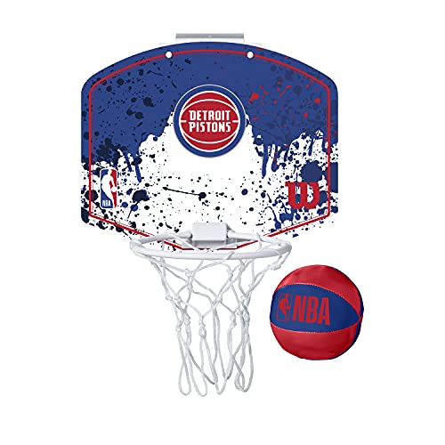 Panier de basket Detroit Pistons Wilson mini hoop NBA pour chambre et bureau