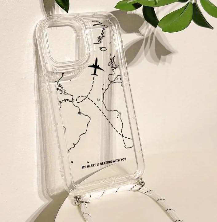 Mana i-Phone XR Phone Case With Shoulder Sling - Transparent