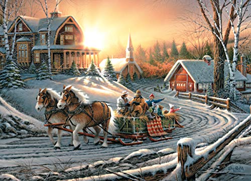 White Mountain Puzzles Pleasures of Winter - 1000 Piece Jigsaw Puzzle