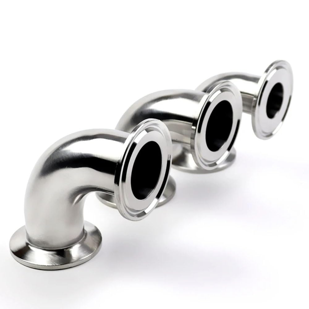 Accesorio de tubería de codo de 90 grados de acero inoxidable 304 for la industria alimentaria, 1 unidad(19mmx25.4)