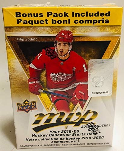 2019/20 Upper Deck MVP NHL Hockey EXCLUSIVE HUGE Factory Sealed 21 PACK Blaster Box with 105 Cards including SPECIAL GOLD SCRIPT PARALLEL! Your 2019/20 Hockey Collection Starts Here! WOWZZER!