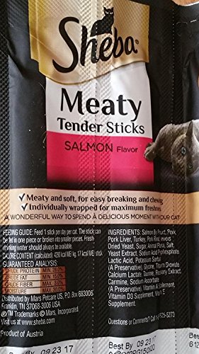 Sheba Meaty Tender Sticks Salmon Flavor - 5 Breakable Sticks (Pack of 3) - Thumbnail 2