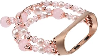 UKCOCO Pulseiras De Contas Cinta Para Relojes Inteligentes Para Mujer Reloj Deportivo Para Mujer Contas De Cristal Pulseira Smartwatches Para Pulseiras De Contas