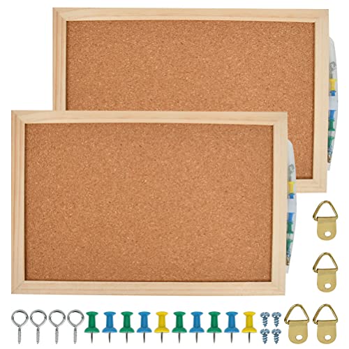 TIMESETL Bacheca in Sughero da 2 Pezzi, bacheca