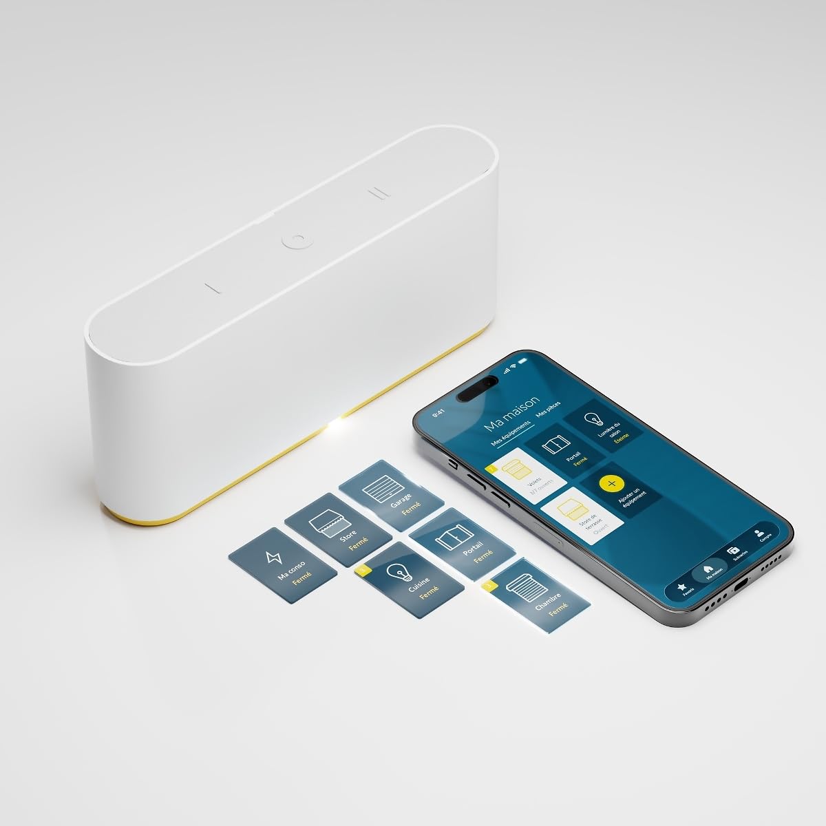Somfy - Box domotique Tahoma Switch | Centralise et Pilote Vos Volets roulants et équipements connectés | Contrôle à Distance Via l'application ou Un Assistant Vocal | Compatible IO, RTS & Zigbee