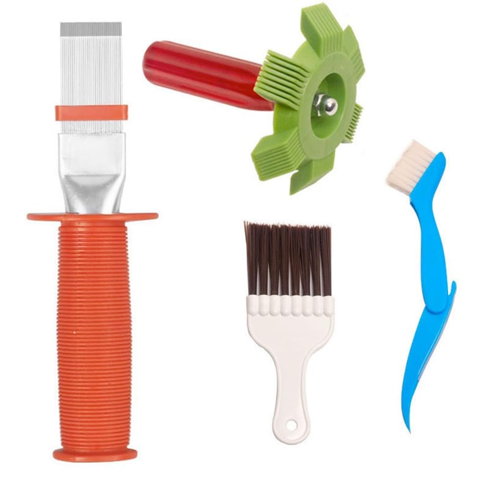 Aundhegrtt Condenser Cleaning Brush Set(4-Pieces), Designed for Dryers, Air Conditioners and Refrigerators
