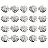 Hemoton Ortodoncista dental de los materiales dentales de la base redonda de la ortodoncia de los botones linguales 20pcs