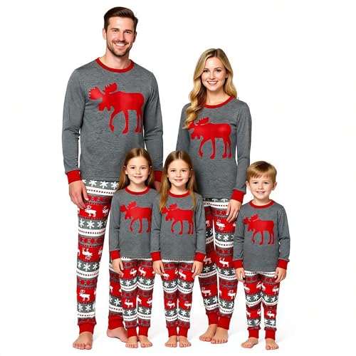 Winging Day Adult Mens Holiday Christmas Matching Family Pajamas Sets Long Sleeve Pjs Size XXXL