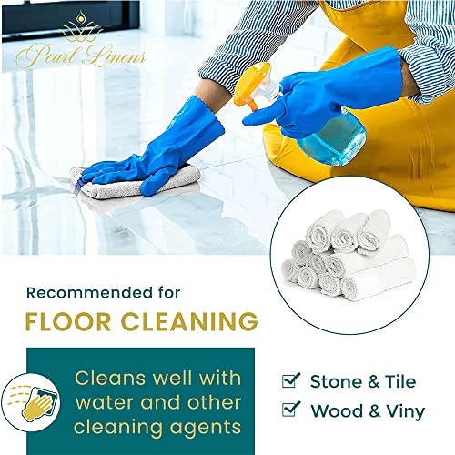 Pearl Linens Bar Mop White, 16X19 In, Pack Of 36, 410 Gsm, Double Stitched Route Ready Absorbent Multipurpose Kitchen Towel Dish Towels & Dishcloths Towels Sets Washcloth Kitchen Towels #TOP2