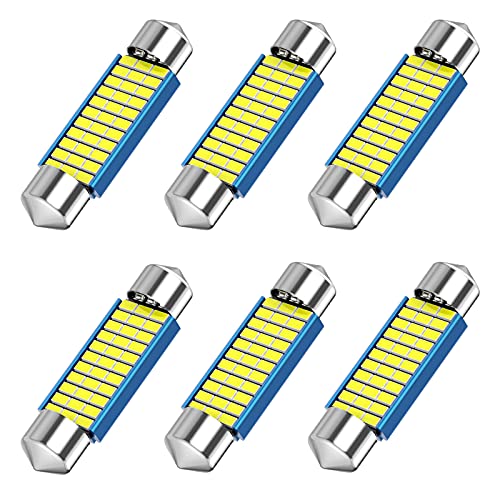 Bombilla LED Festoon 42mm 6 unidades luz blanca 12V miniatura 1