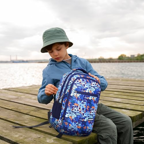 Image of ACEPACK 21.6L Backpack - Lightweight & Durable School Bag with Breathable Mesh Padding, Adjustable Straps & Fun Design