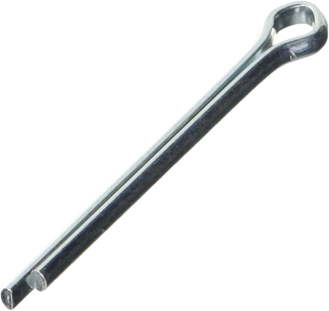 Hillman 100 Pcs Extended Prong Cotter Pins (1/4" x 3") | Zinc-Plated Steel Split Pins for Shaft & Hitch Fastening | Corrosion-Resistant Hardware for Machinery, Automotive & Mechanical Applications