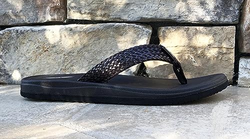 Image of REDVOLUTION Women's Rhinestone Sandals Soft Platform Footbed Midsole Fashion Flip Flop