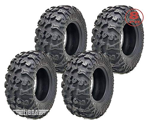 Set of 4 premium Free Country ATV UTV tires 25x10-12 25x10x12 8PR w/Side Scuff Guard …