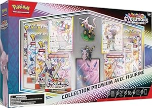 Produit Pokémon Pokémon Collection Premium avec Figurine Écarlate et Violet – Évolutions Prismatiques du JCC Pokémon