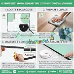 16 Pieds Boundary Strips Marqueurs magnétiques compatibles pour Neato Shark ION IQ Aspirateur robot 750 871 761R85,Eufy RoboVac 30 Robotique xiaomi Roborock S5 noir