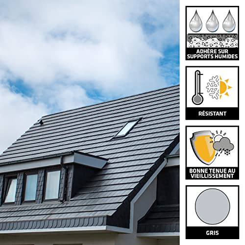 SIKA - Mastic colle butyle 2 en 1 - SikaSeal-189 - Gris - 310ml – vue 2
