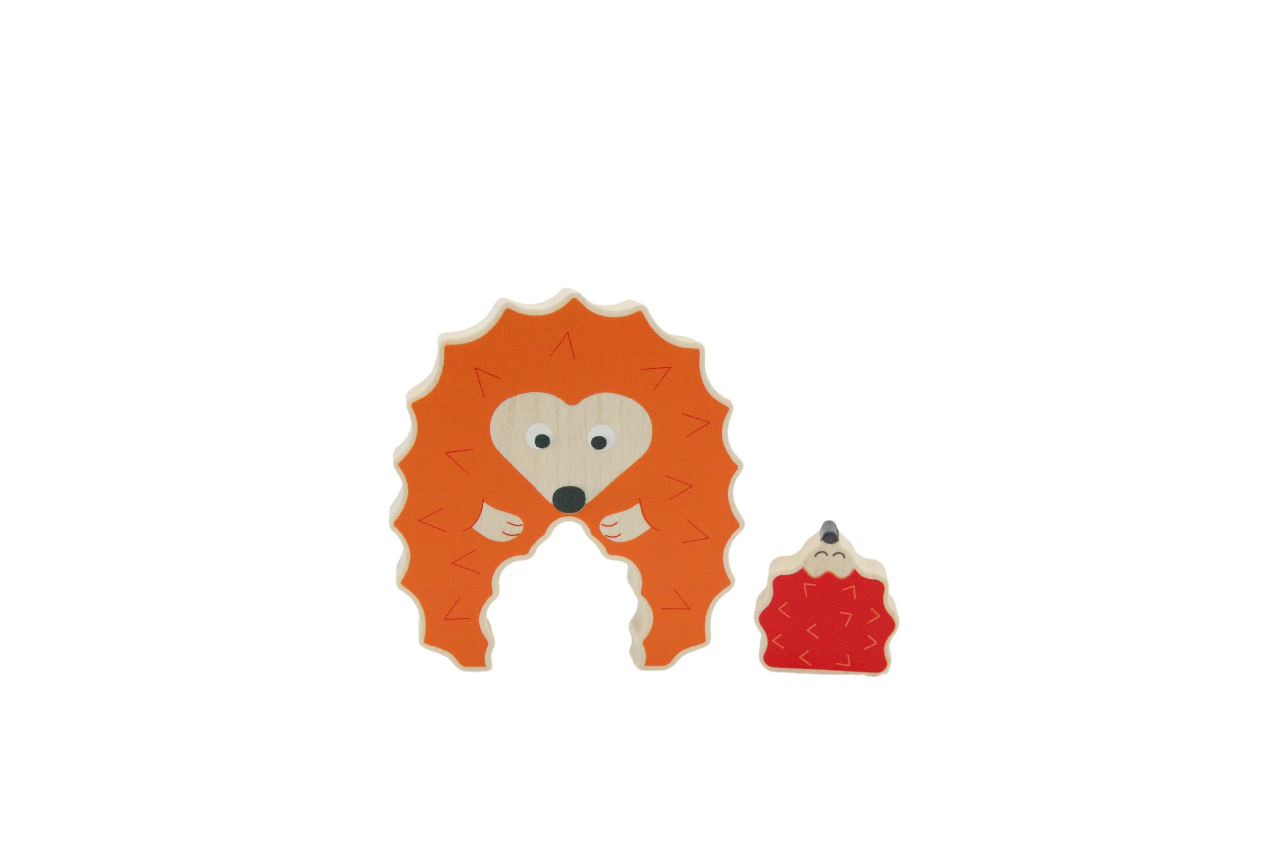 Goki Puzzle Premier Age en Bois Hérisson et choupisson 2 pièces
