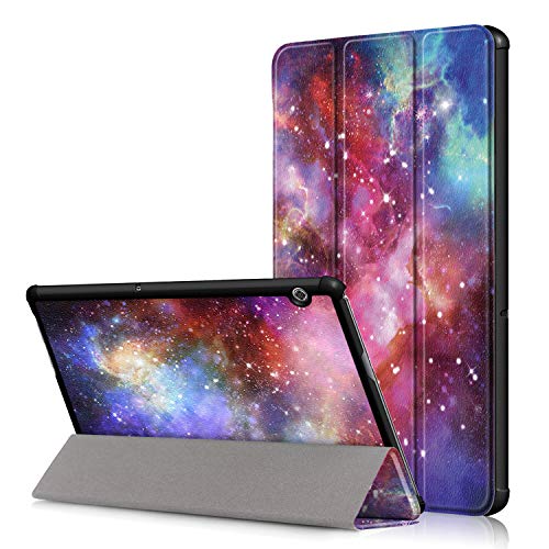 Acelive Funda para Huawei T5, Cuero Carcasa con Soporte Función para Huawei T5 10 10.1 Pulgada