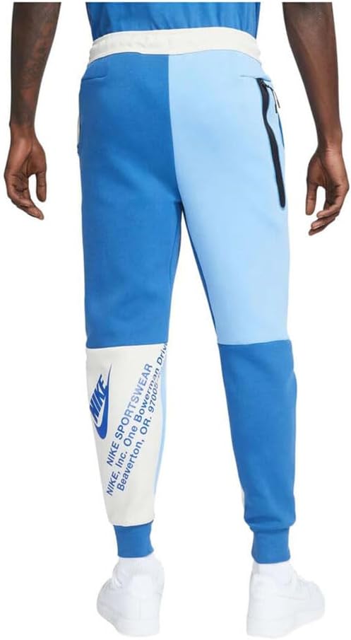 Nike Sportswear Tech Fleece Joggers Mens Size - X-Small Light Bone/Dark Marina Blue