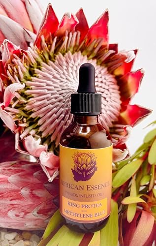 Methylene Blue Skin Serum, Glass Skin African Protea Skin Serum for Age-Tempering, Hydration, Moisturizing, Free-Radical Gathering