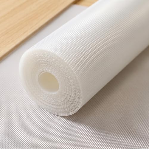 Image of EASYHOME Multipurpose EVA Anti-Slip Mat (60cm x 3 Meter, Clear) - Waterproof, Washable Shelf Liner Roll Sheet for Kitchen, Bathroom, Drawers, Cabinets, Fridge & Table Mat